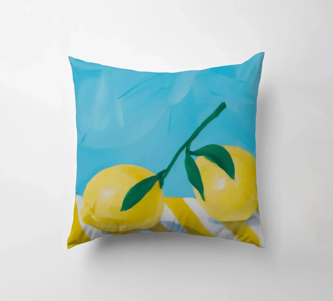 Limone chiaro pittorico cuscino da Frosh Pallete