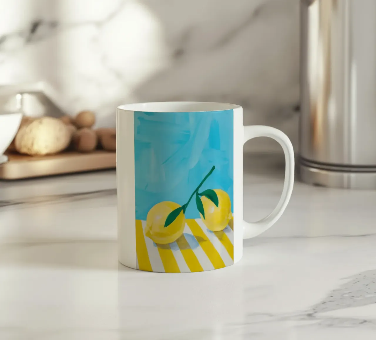 Limone chiaro pittorico tazza in ceramica da Frosh Pallete