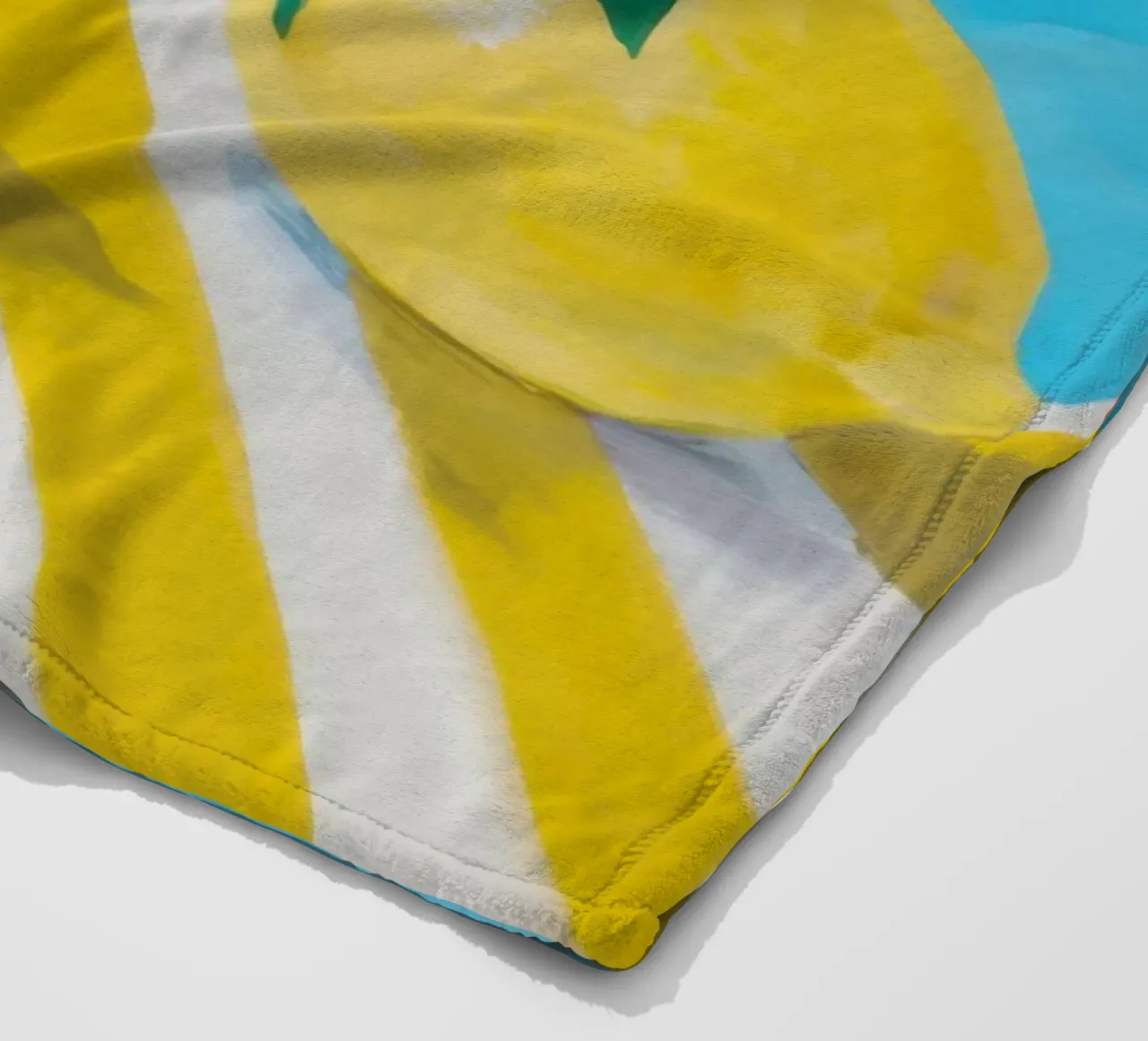 Limone chiaro pittorico coperta in pile da Frosh Pallete