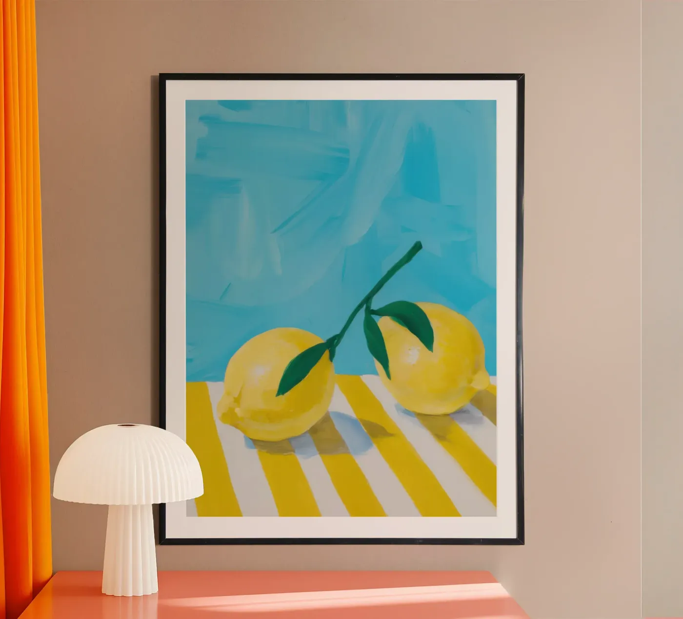 Painterly Lemon Light poster by Frosh Pallete