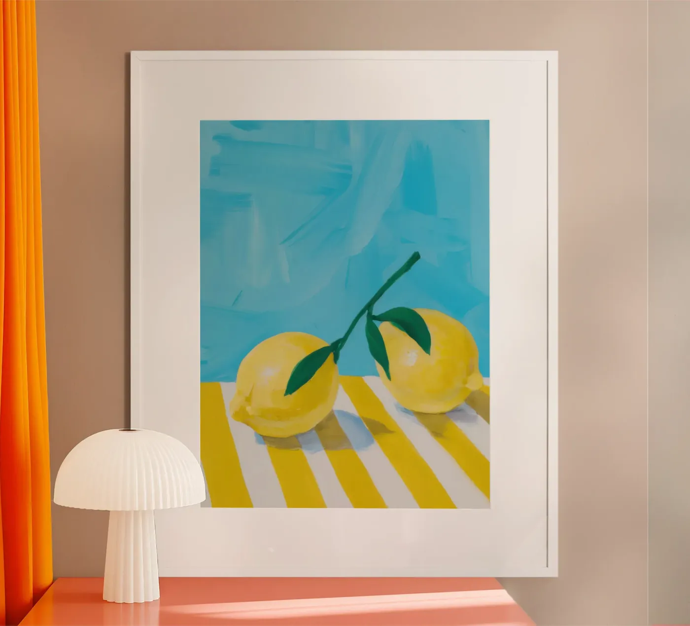 Painterly Lemon Light poster by Frosh Pallete