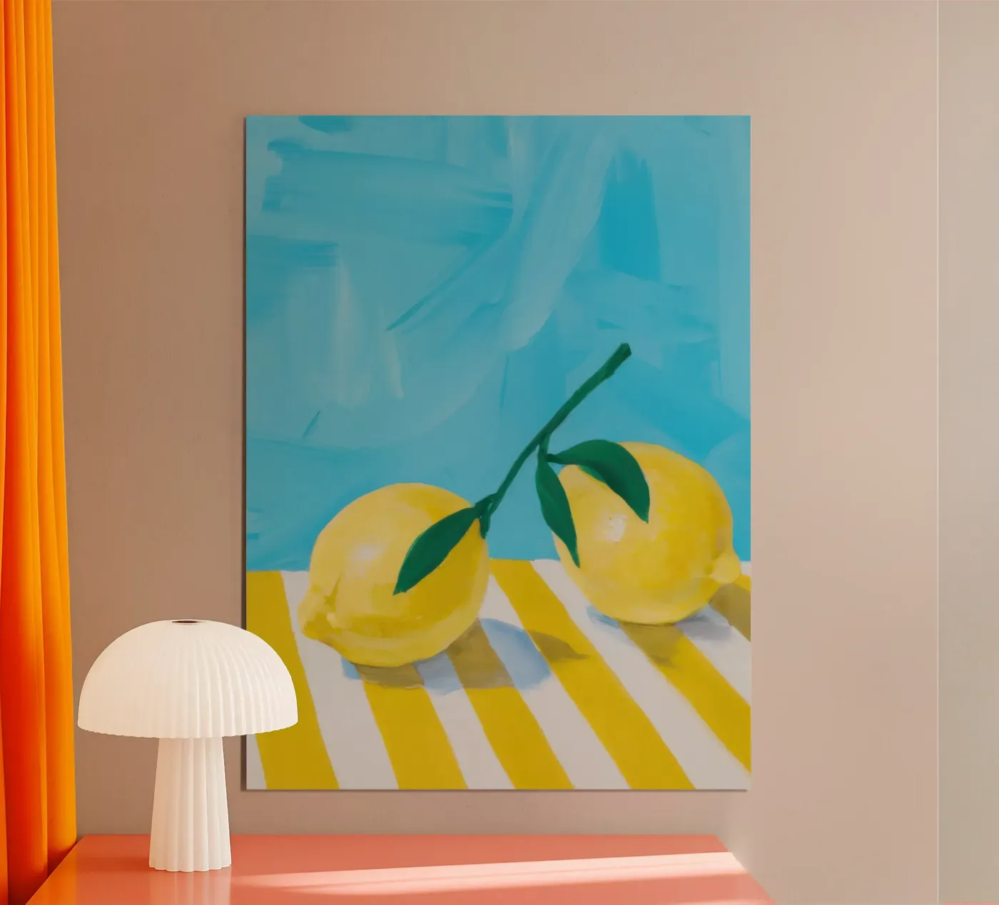 Painterly Lemon Light poster by Frosh Pallete
