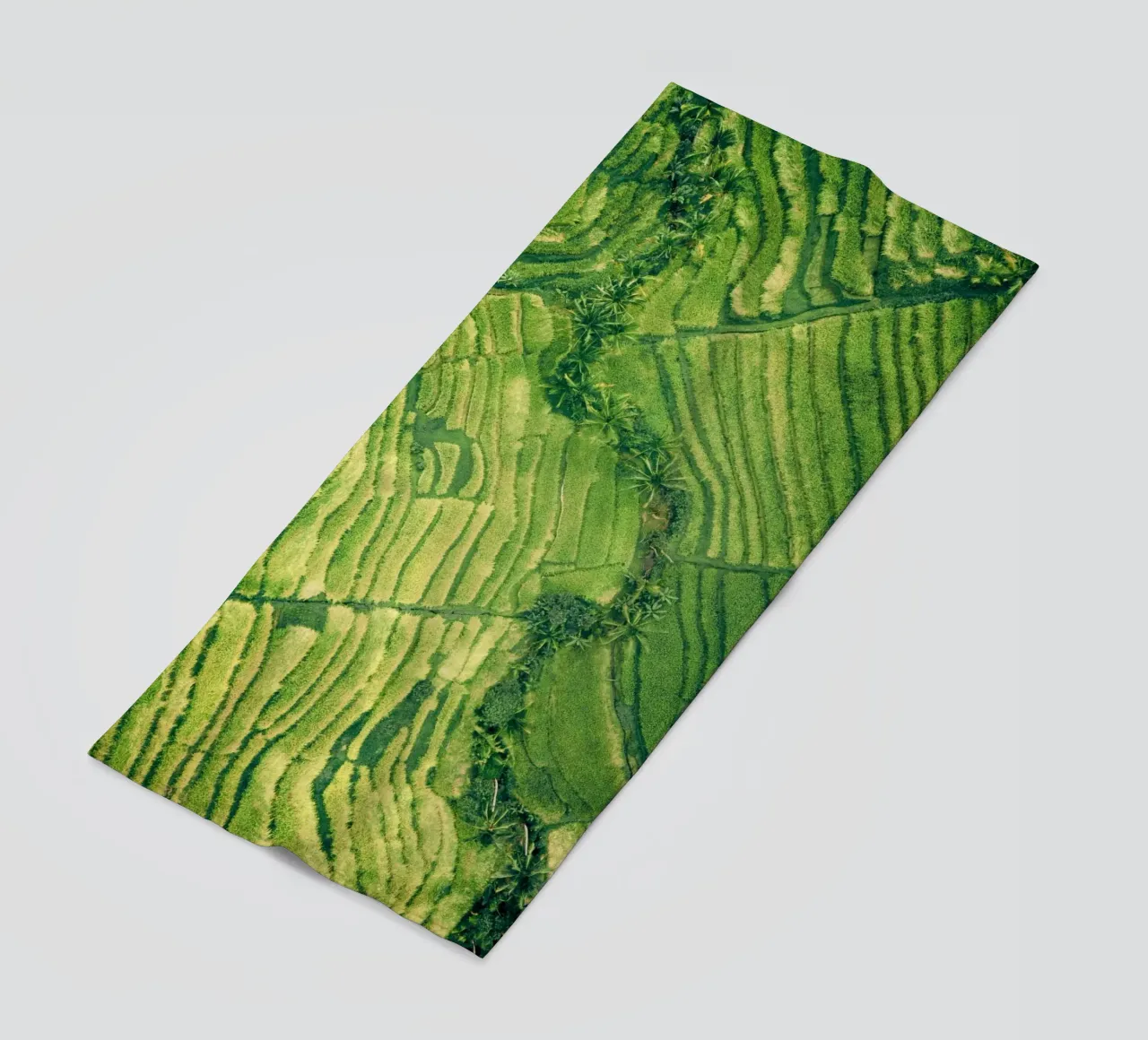 rice paddies terraces beach towel by cofa home