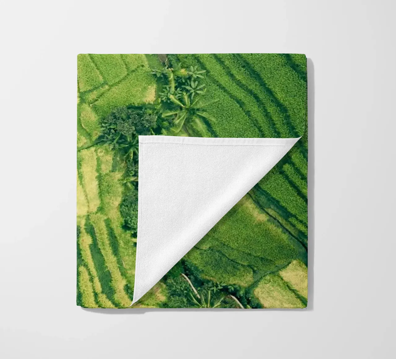 rice paddies terraces beach towel by cofa home