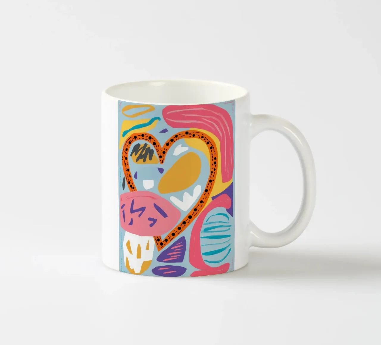 Levendig Abstract Hart keramische mok van Bring Haven