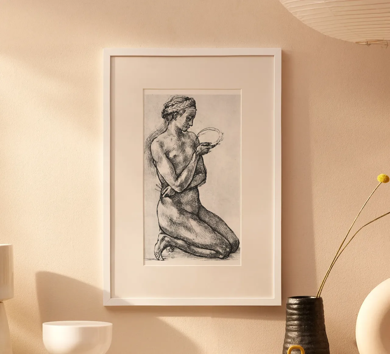 Art Nude By Van Gogh poster with plastic frame by https://www.juniqe.com/uk/shop/Henndraws