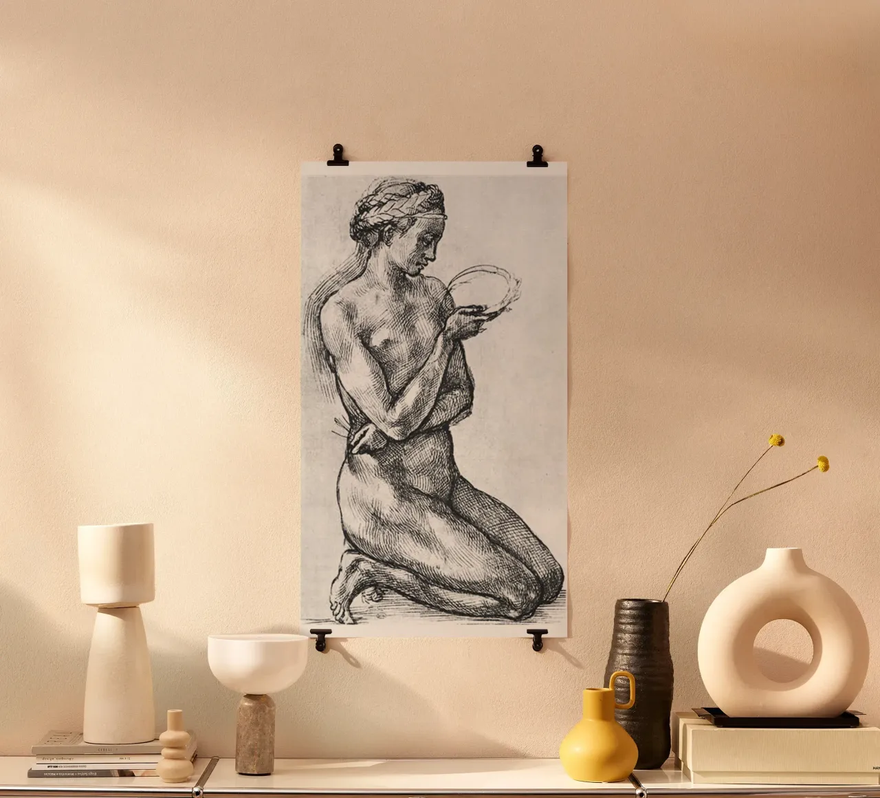 Art Nude By Van Gogh poster with plastic frame by https://www.juniqe.com/uk/shop/Henndraws
