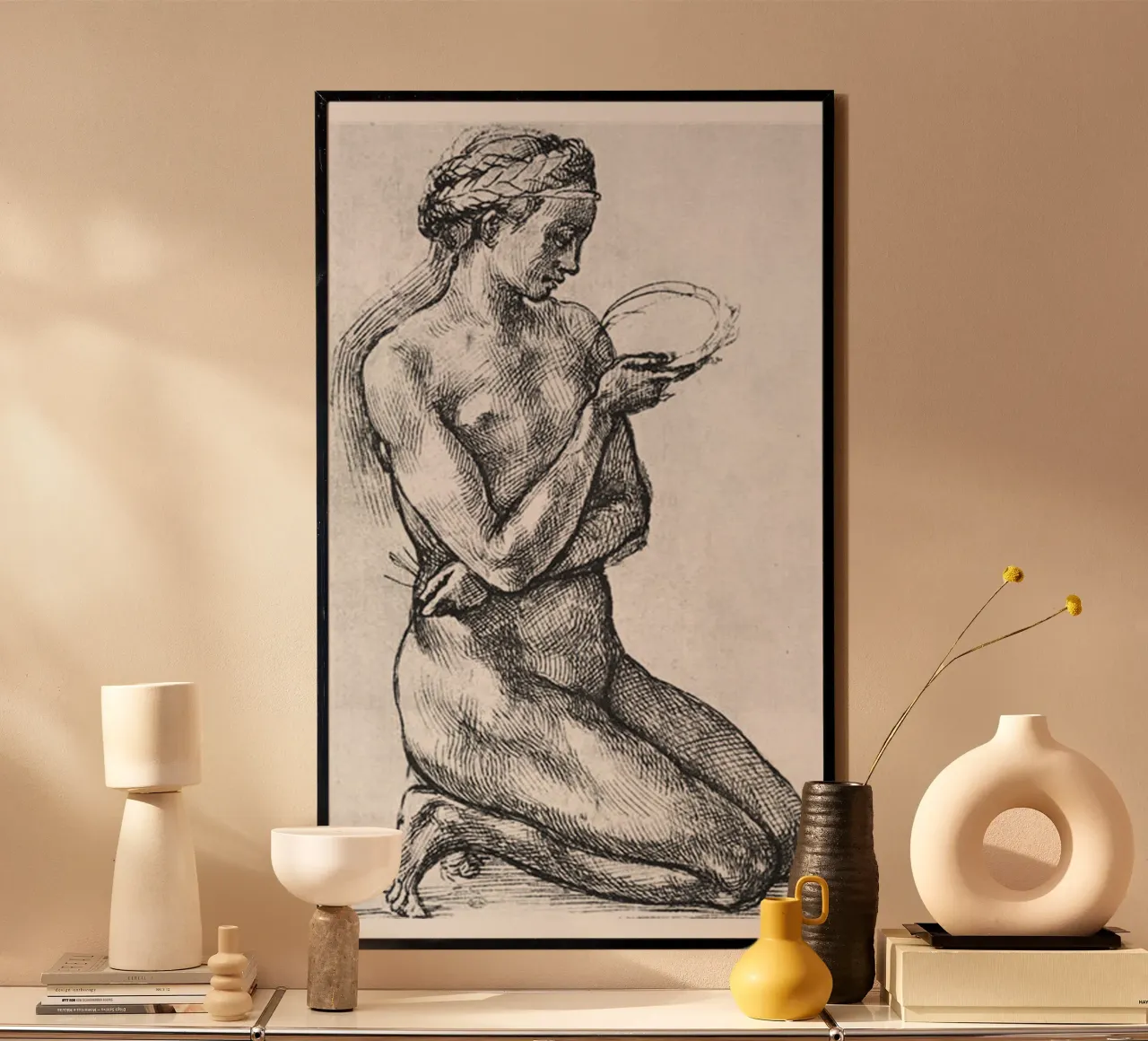 Art Nude By Van Gogh poster with plastic frame by https://www.juniqe.com/uk/shop/Henndraws