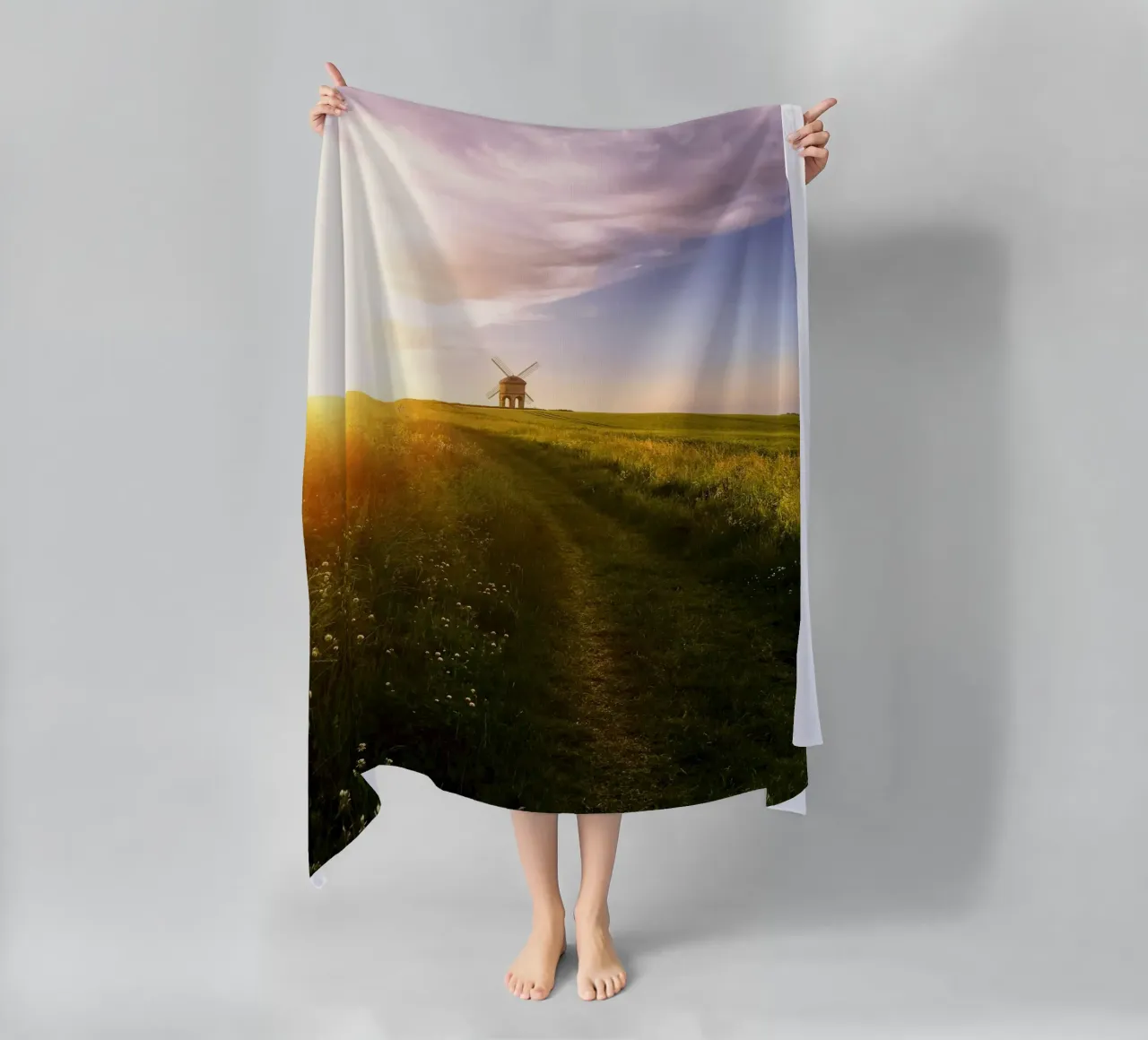 agriculture countryside beach towel by cofa home
