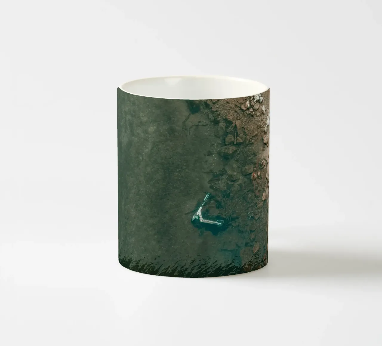 submerged rocky ceramic mug by cofa home
