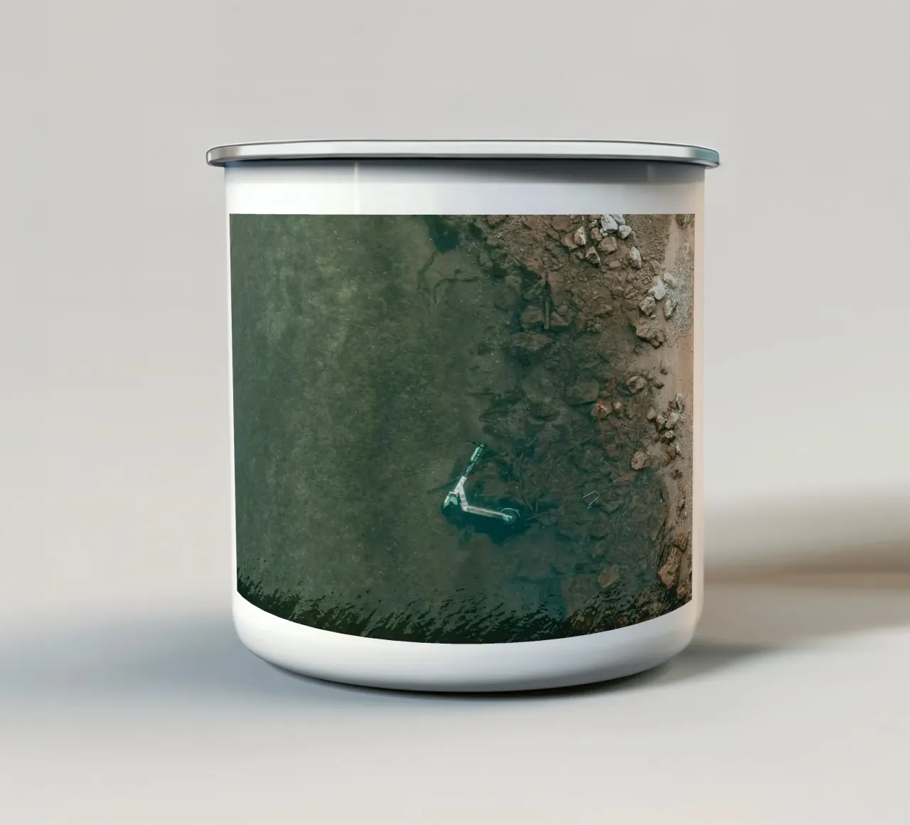 submerged rocky tazza in smalto da cofa home