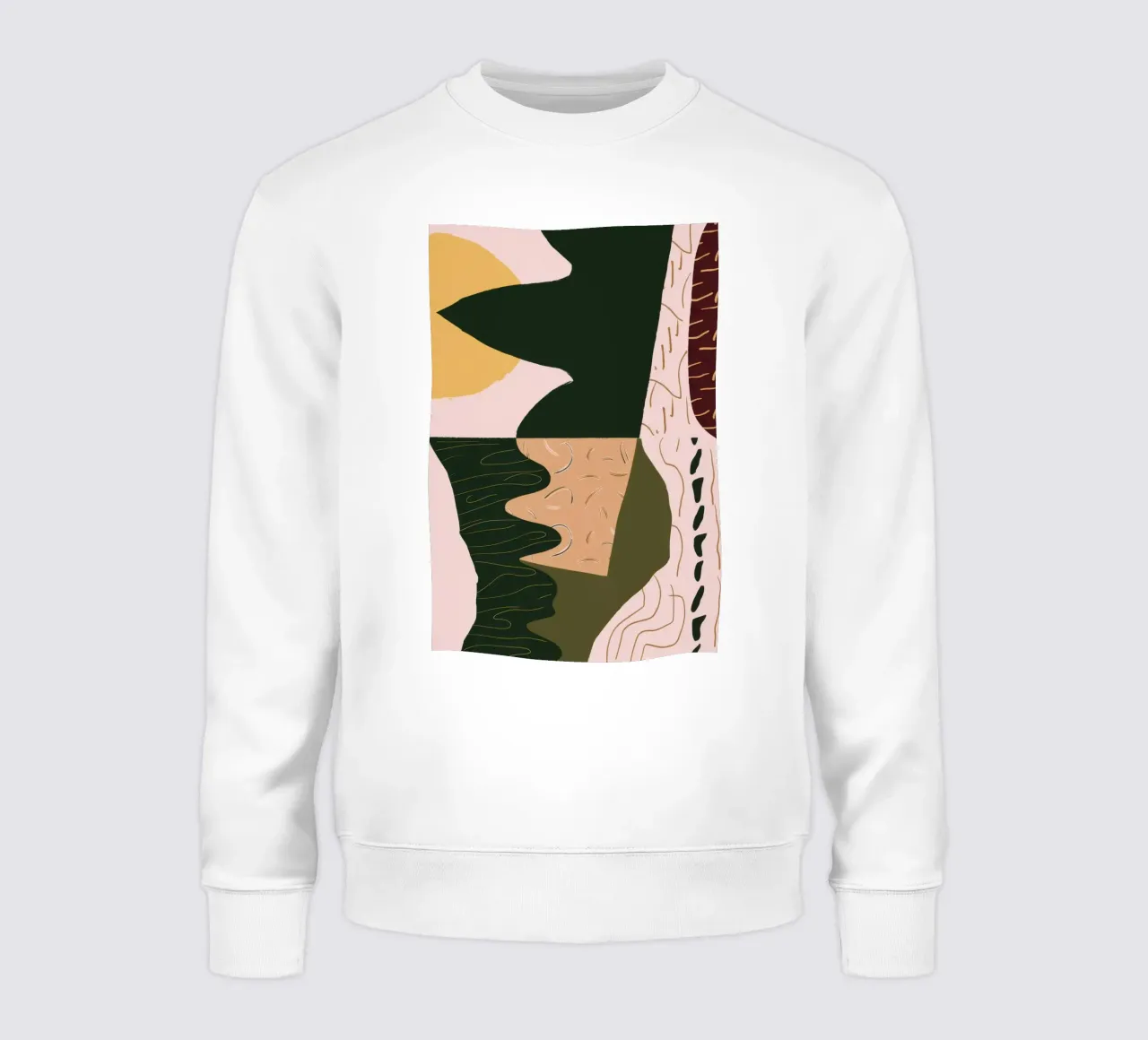 Reflejo abstracto de un río sudadera de Frosh Pallete
