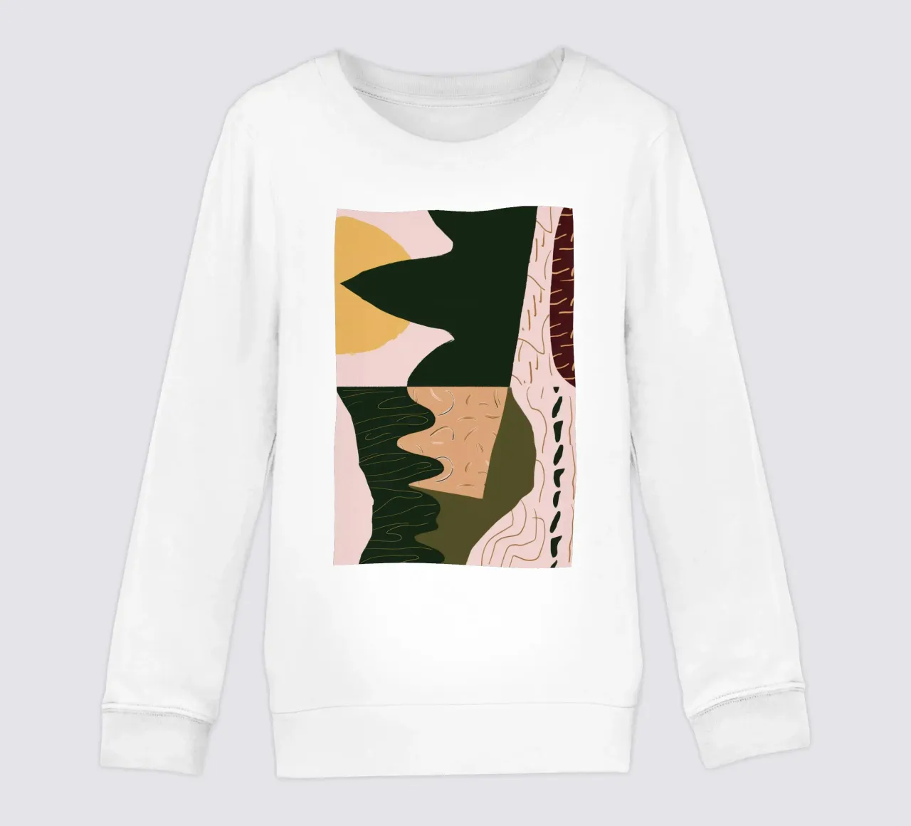Reflejo abstracto de un río sudadera para niño de Frosh Pallete