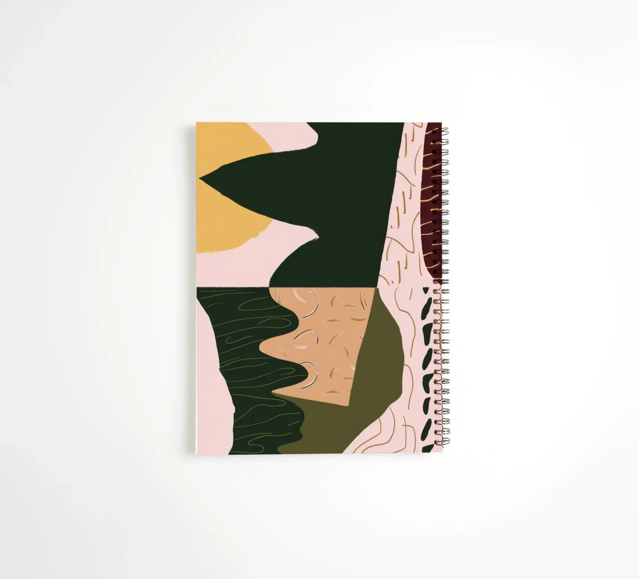 Reflejo abstracto de un río cuaderno de espiral de Frosh Pallete