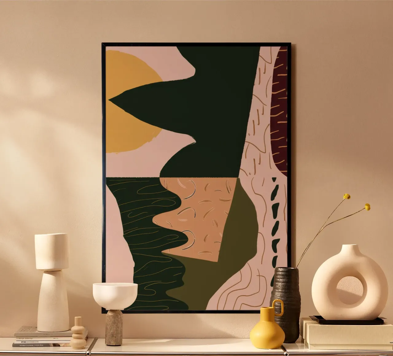 Abstract River Reflection poster by Frosh Pallete