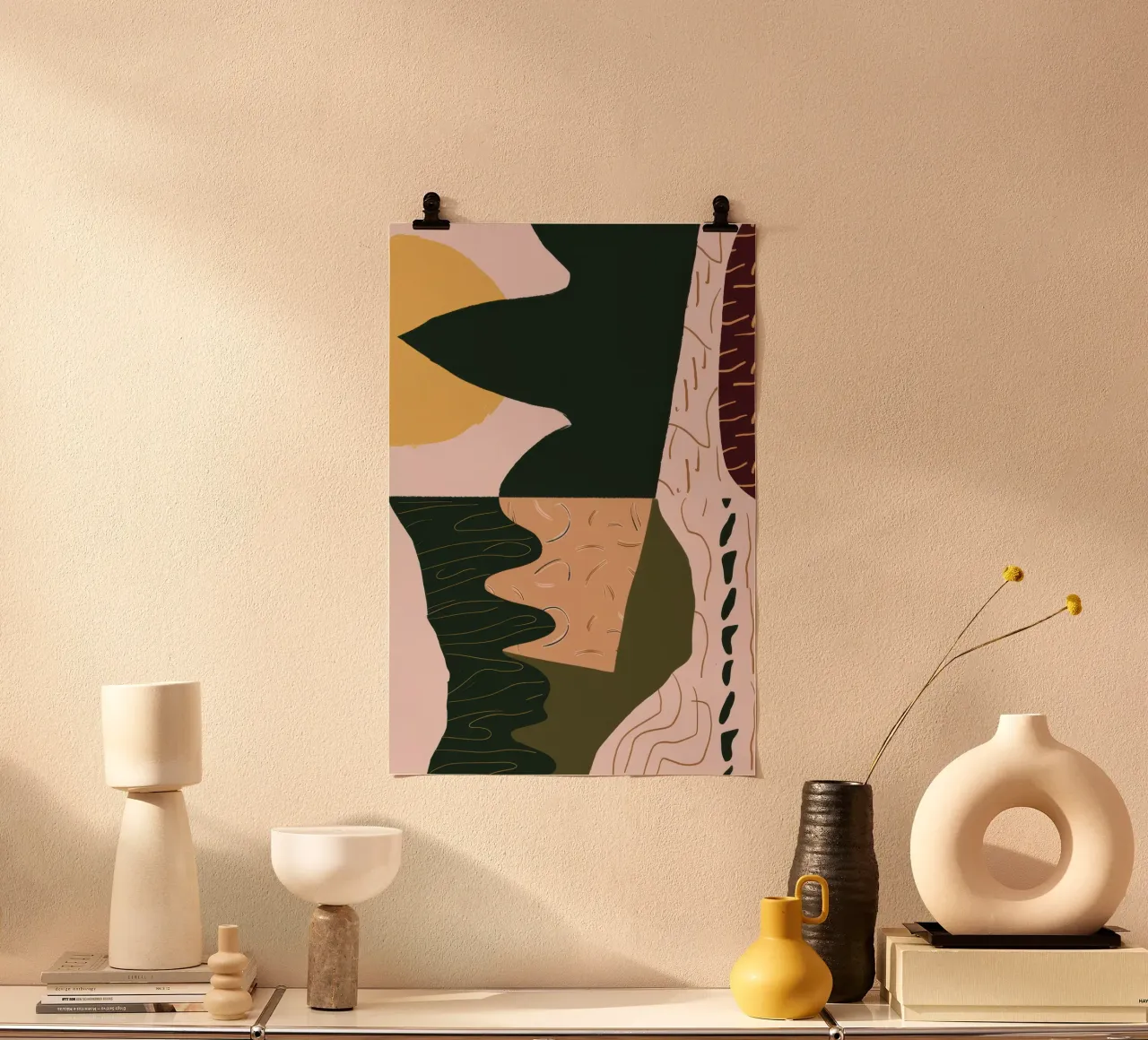 Abstract River Reflection poster by Frosh Pallete