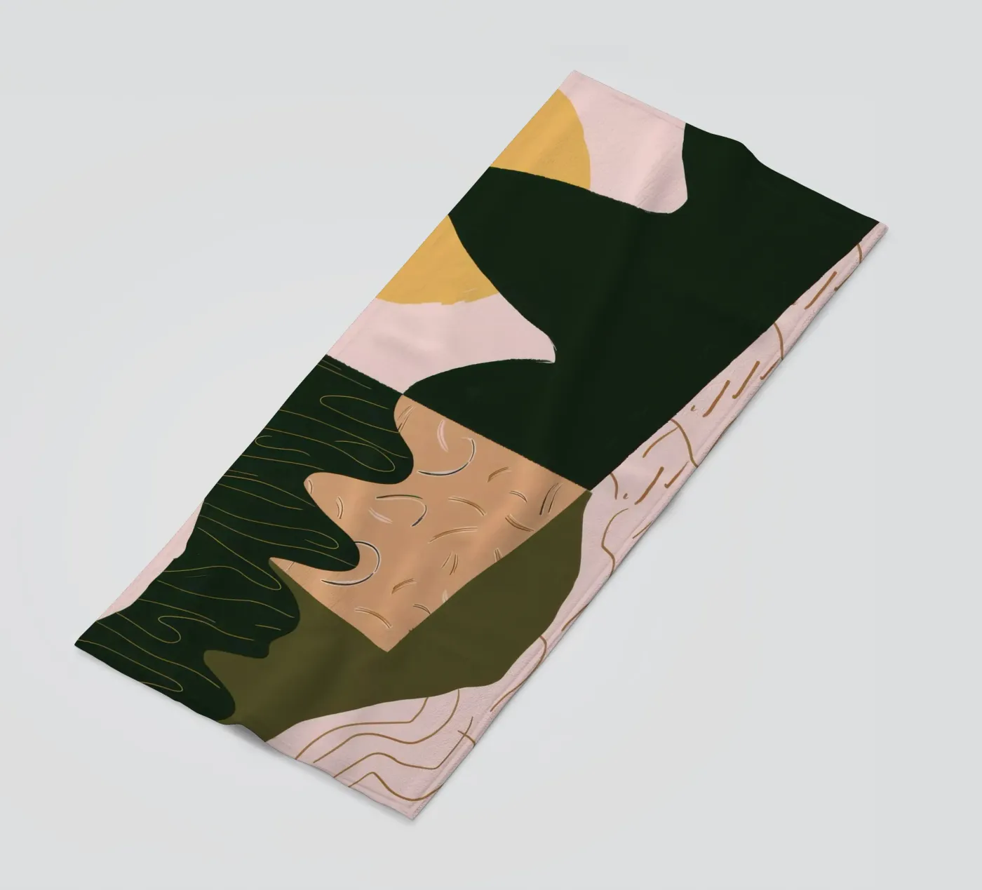 Abstracte rivierreflectie strandhanddoek van Frosh Pallete