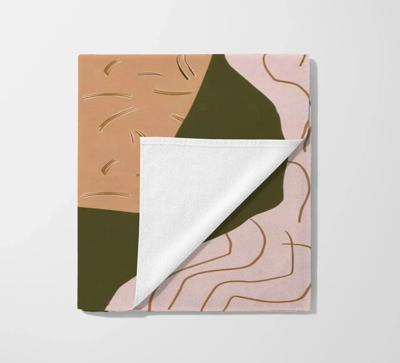 Abstracte rivierreflectie strandhanddoek van Frosh Pallete