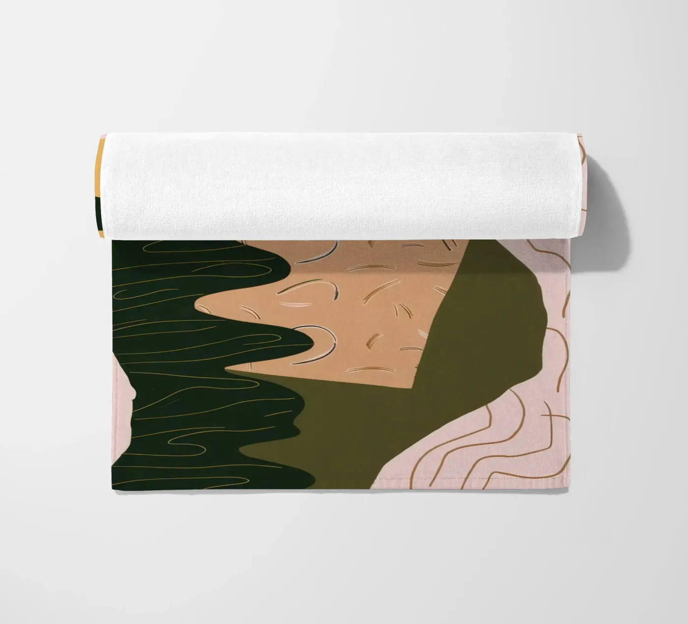 Abstracte rivierreflectie strandhanddoek van Frosh Pallete