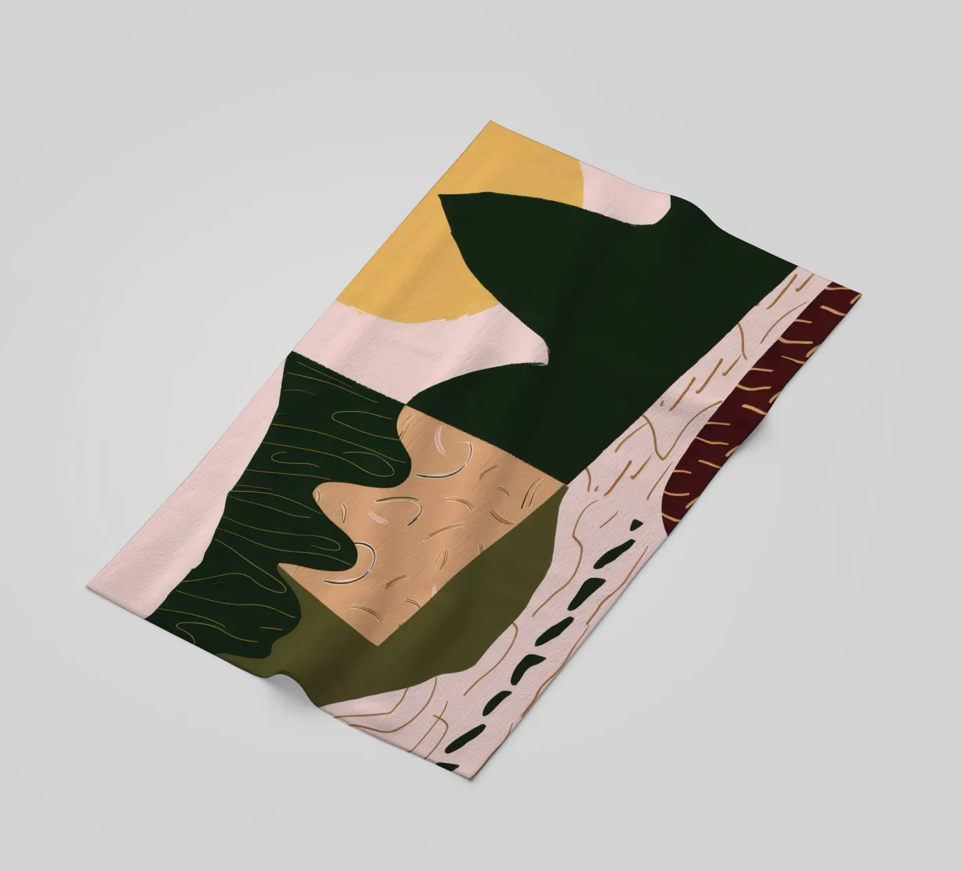 Abstracte rivierreflectie strandhanddoek van Frosh Pallete