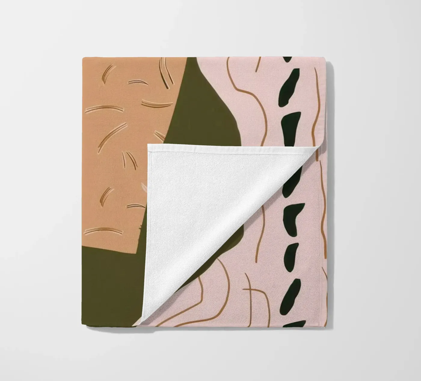 Abstracte rivierreflectie strandhanddoek van Frosh Pallete