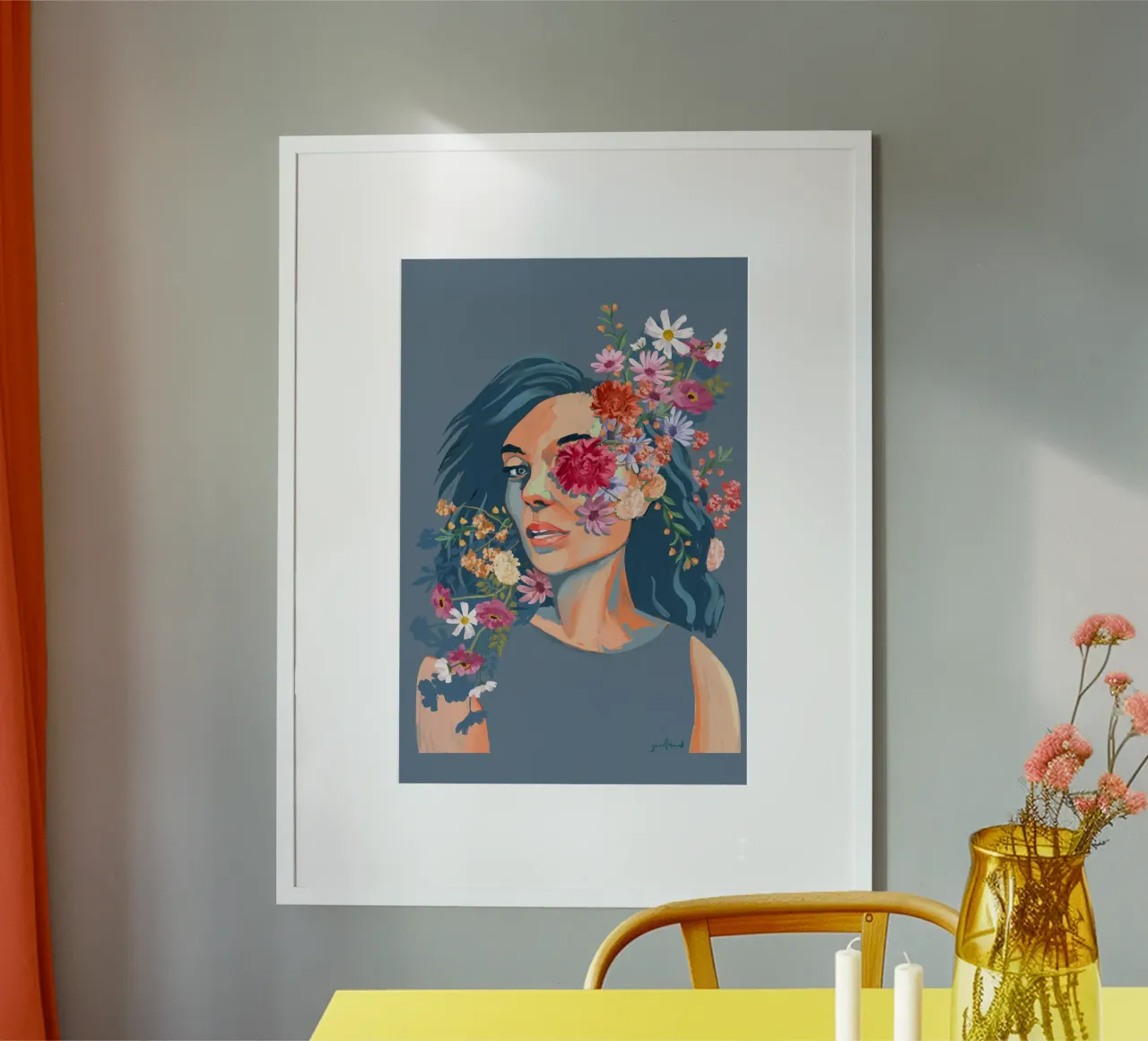 Fieldflower poster da Goed Blauw