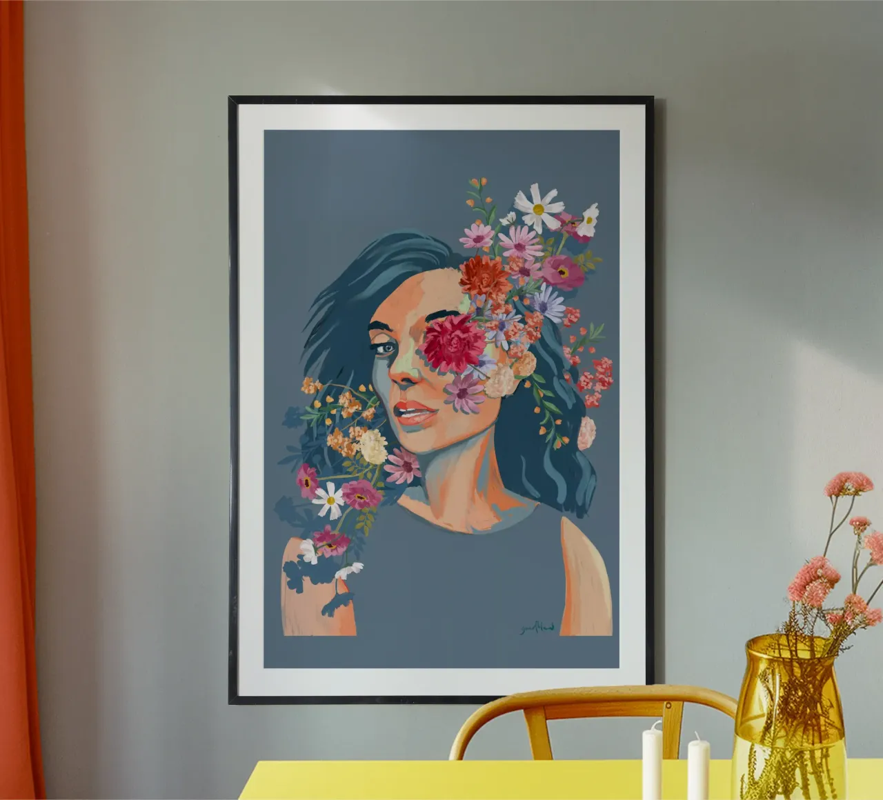 Fieldflower poster da Goed Blauw