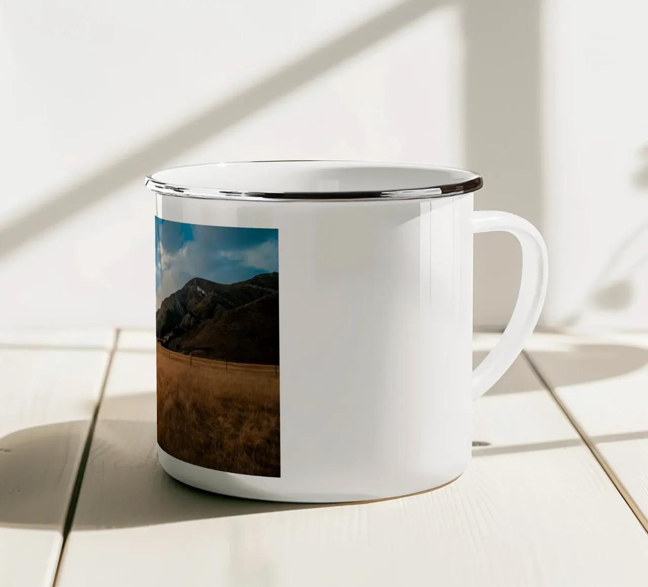 scenic view wilderness tazza in smalto da cofa home