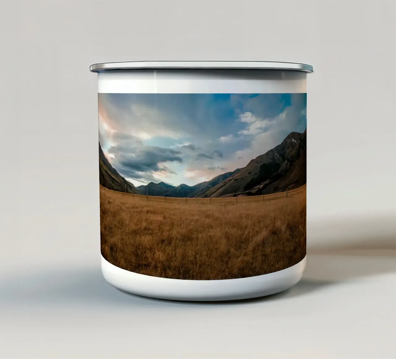 scenic view wilderness tazza in smalto da cofa home