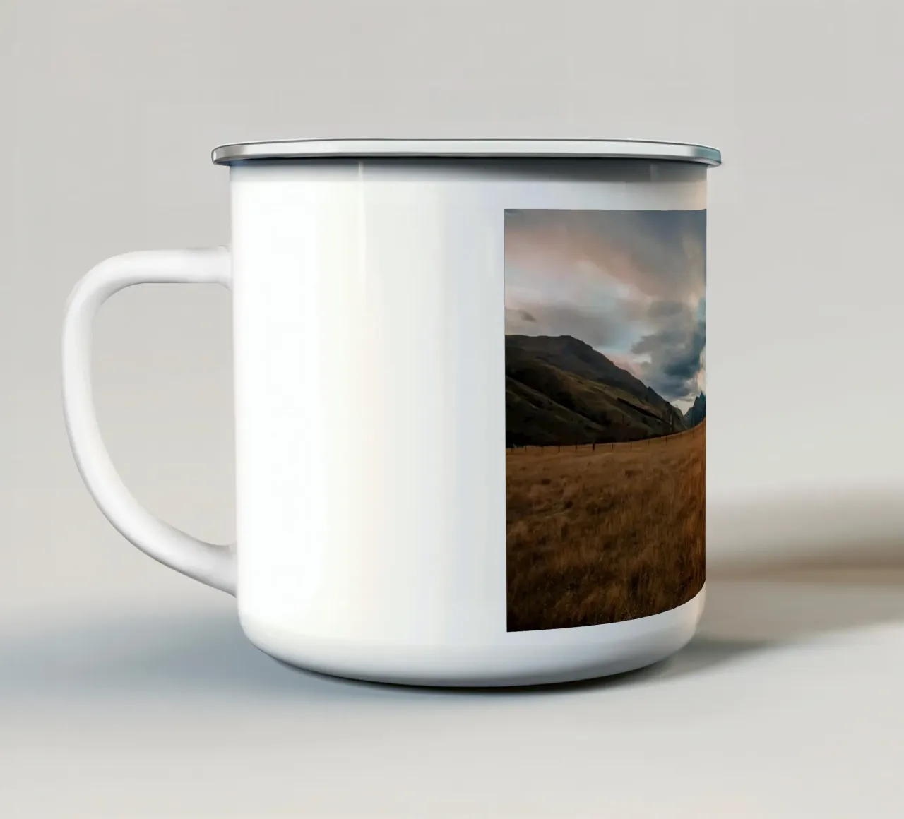 scenic view wilderness tazza in smalto da cofa home