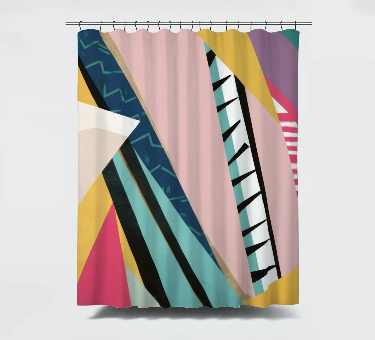 Scontro geometrico dinamico tenda da doccia da Solar Paint
