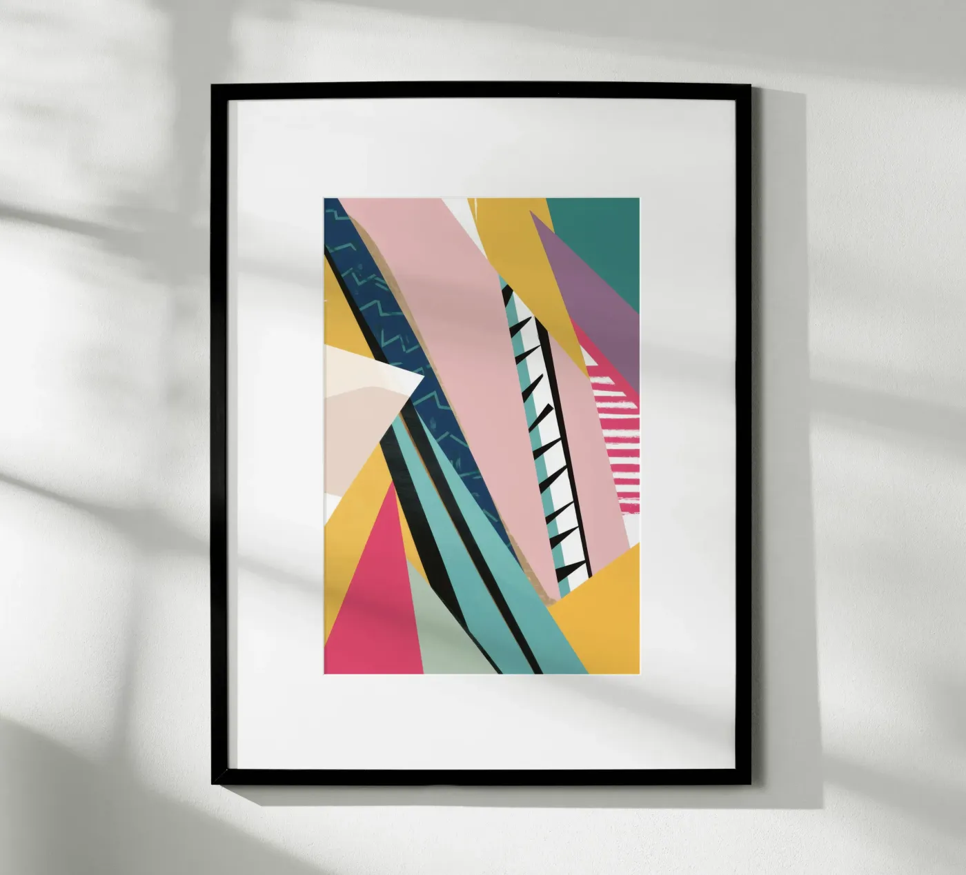 Dynamic Geometric Clash poster by Solar Paint