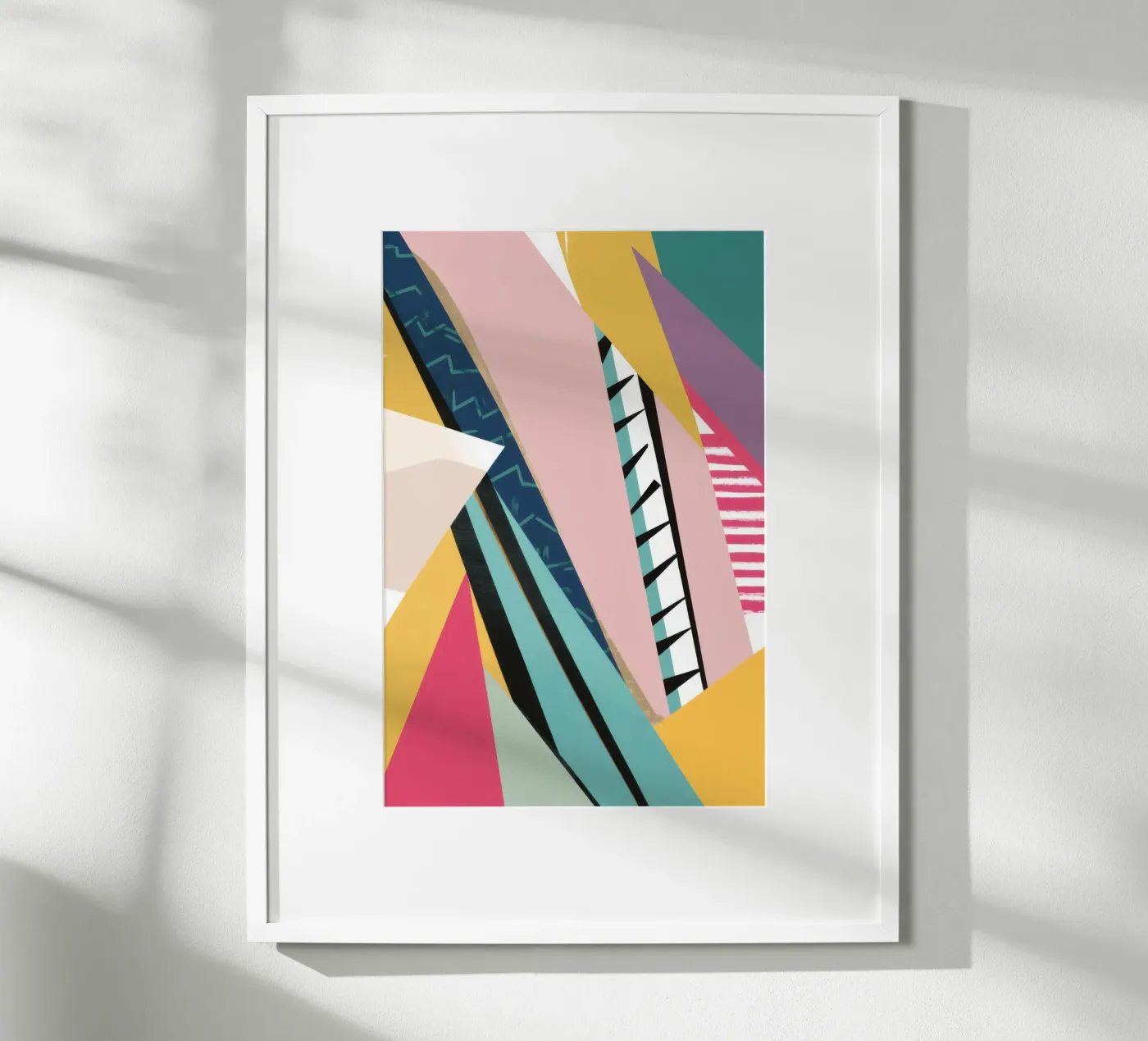 Dynamic Geometric Clash poster by Solar Paint