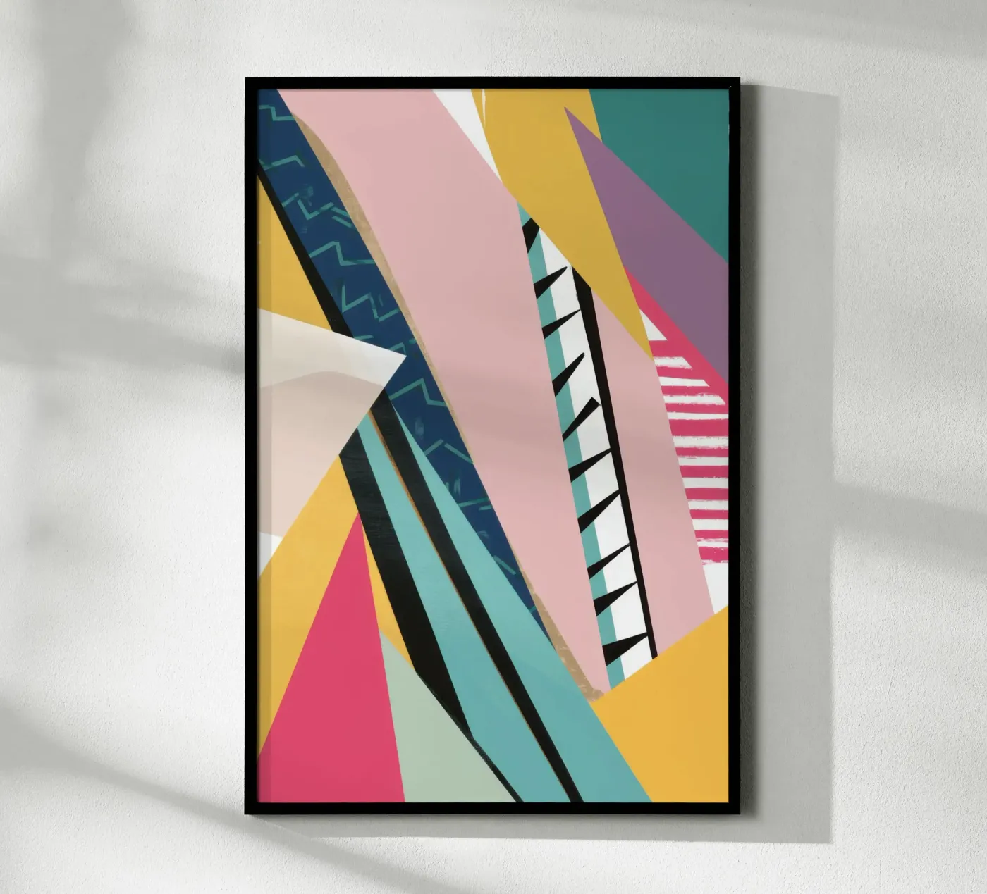 Dynamic Geometric Clash poster by Solar Paint