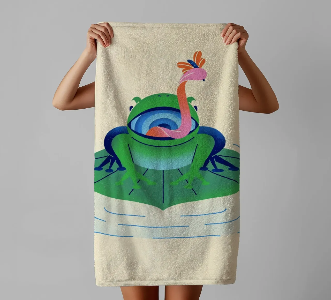 Rana asciugamano da bagno da callum shop