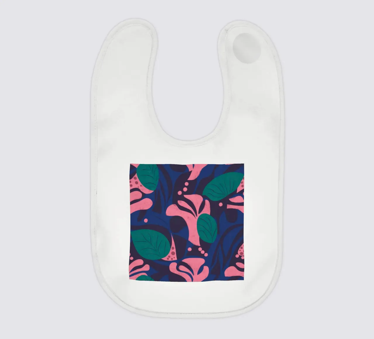 Motivo floreale di mezzanotte bavaglino da Line Fable