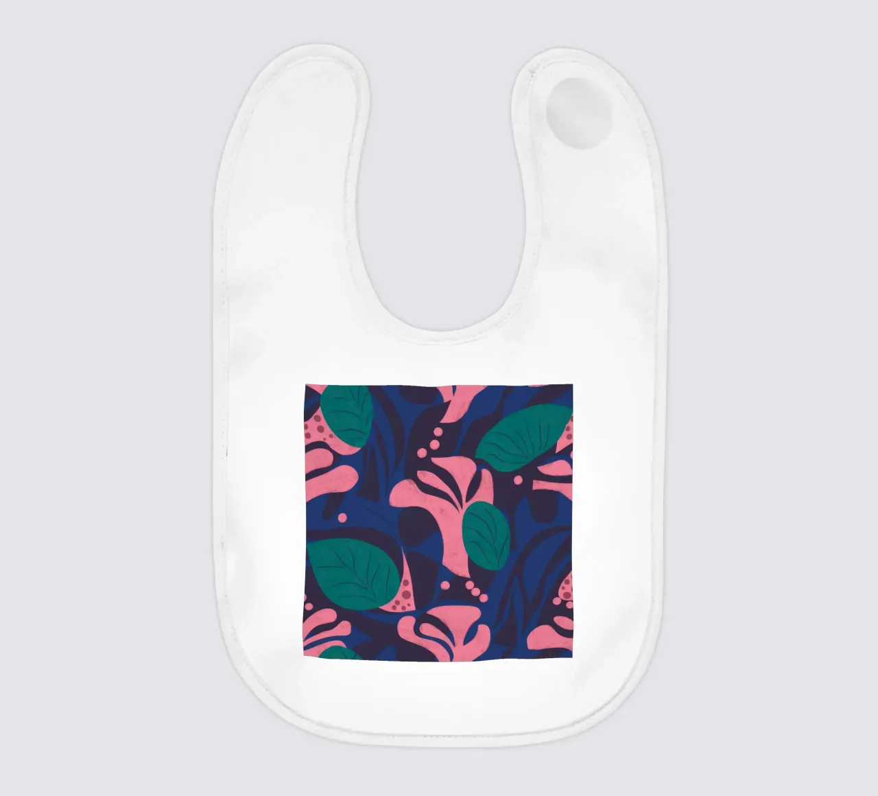 Motivo floreale di mezzanotte bavaglino da Line Fable