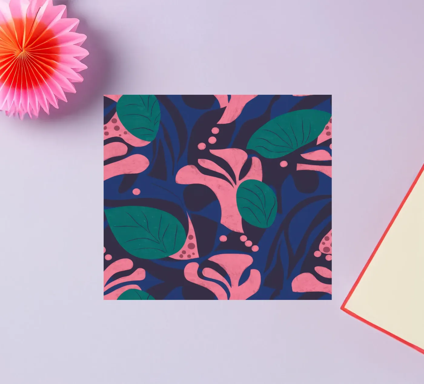 Midnight Floral Pattern sticker by Line Fable