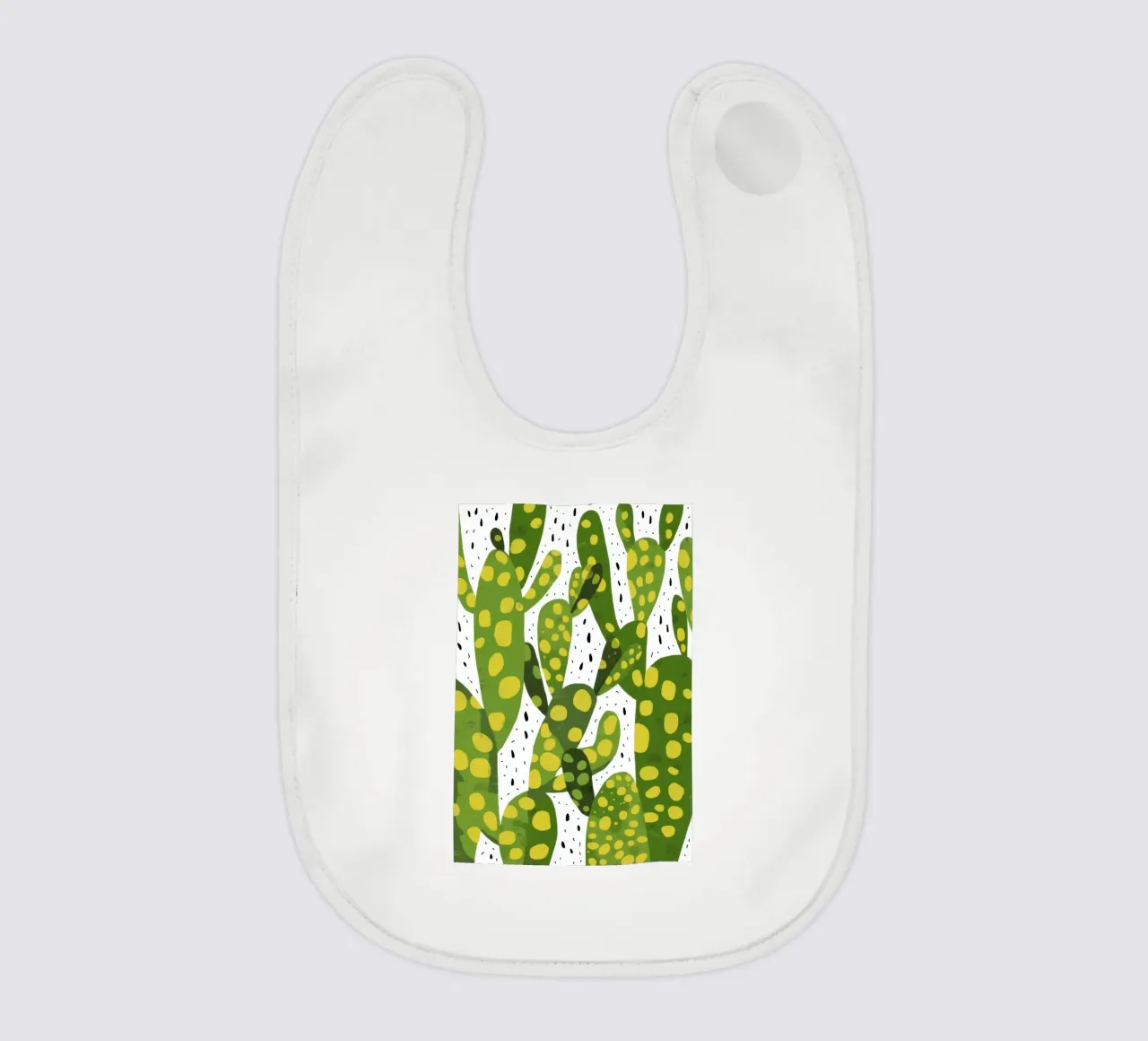 Vibrant Cactus Pattern baby bib by Bring Haven