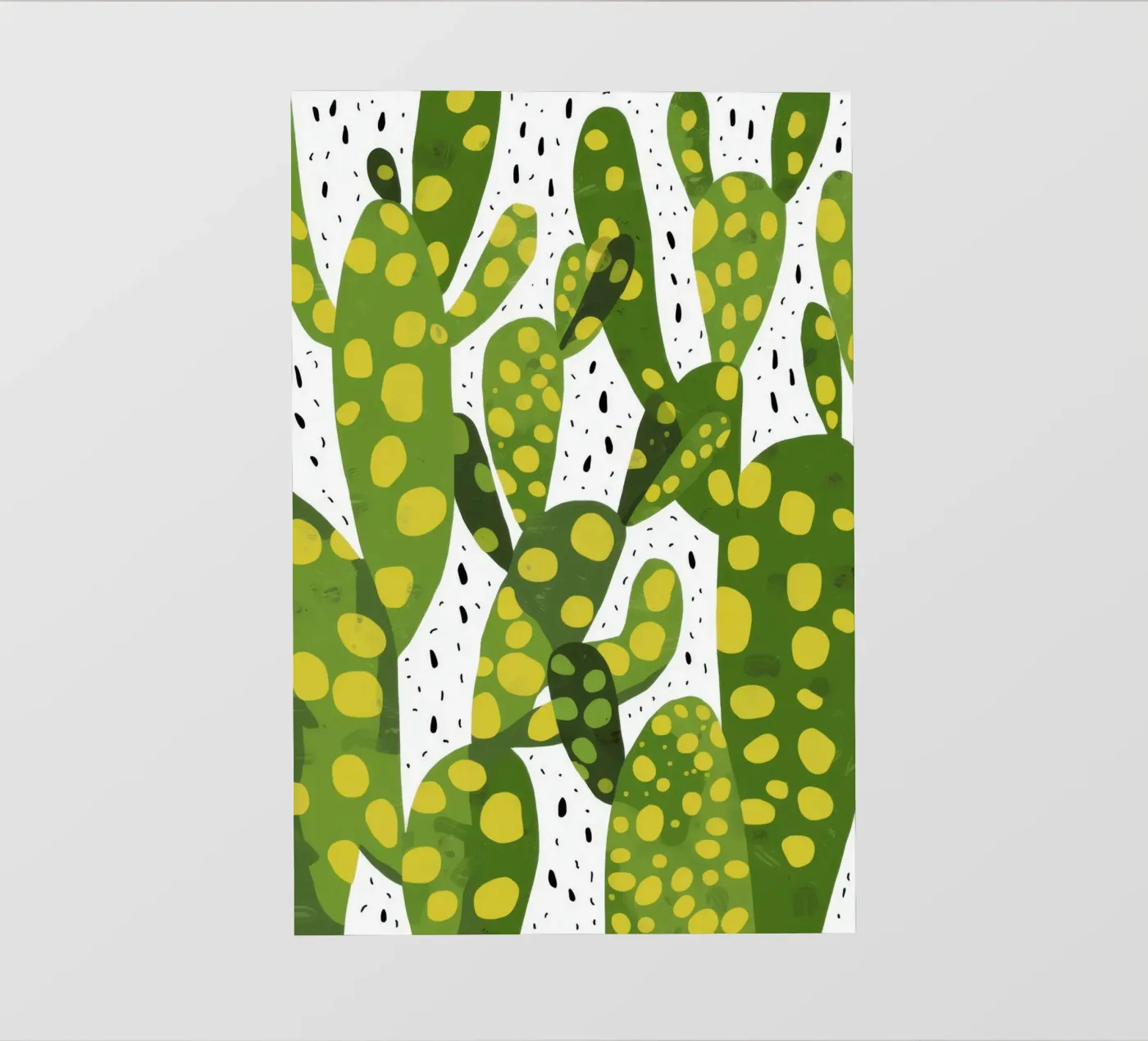 Vibrant Cactus Pattern fotobehang van Bring Haven