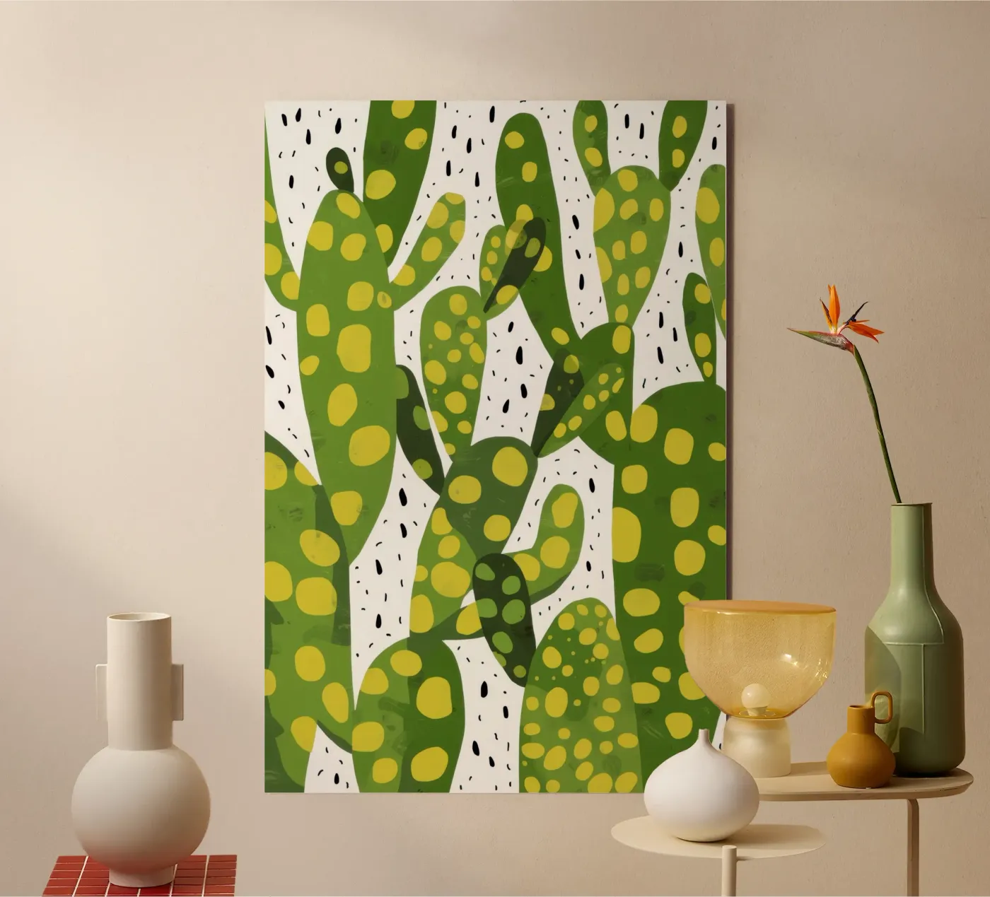 Vibrant Cactus Pattern pannello forex da Bring Haven
