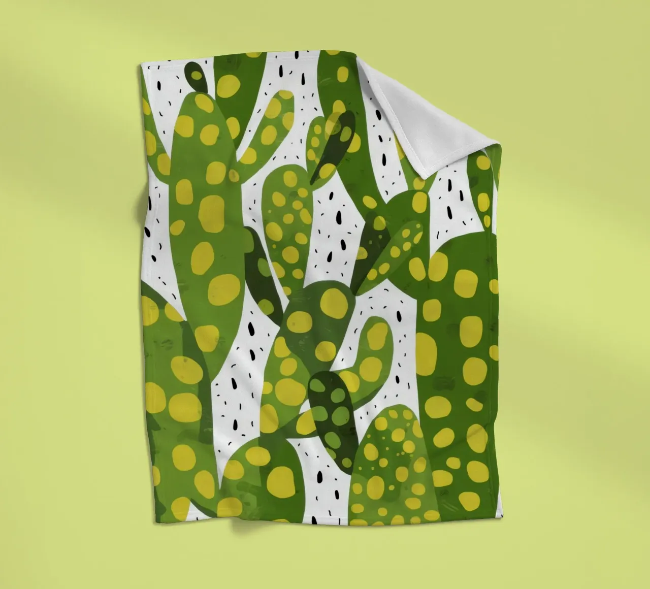 Levendig cactuspatroon fleecedeken van Bring Haven