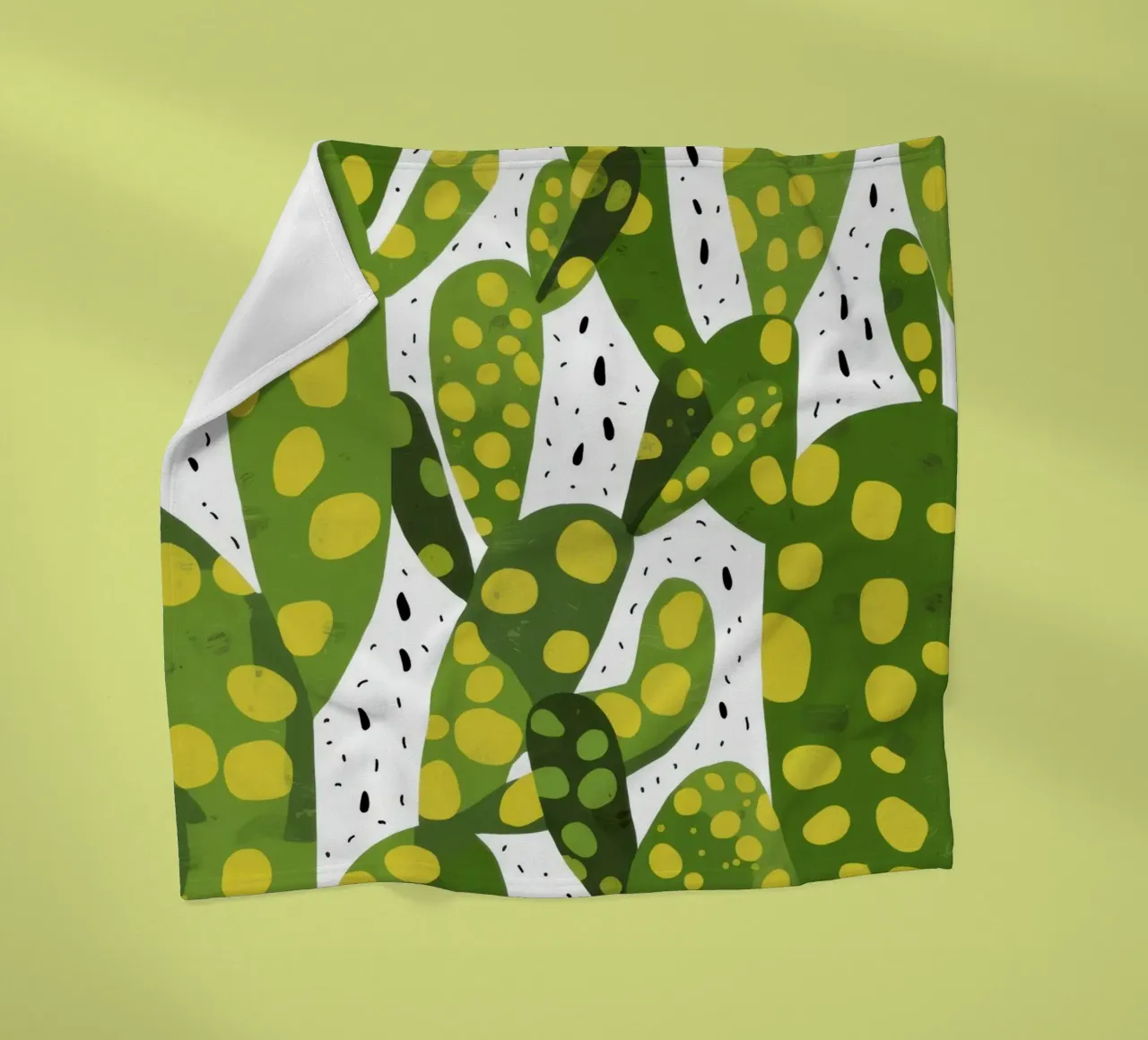 Levendig cactuspatroon fleecedeken van Bring Haven