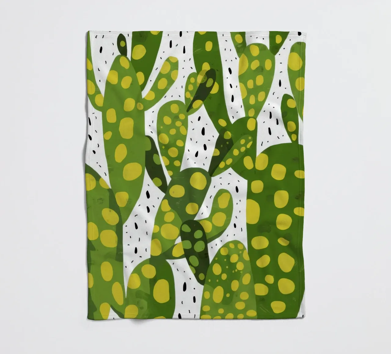 Levendig cactuspatroon fleecedeken van Bring Haven