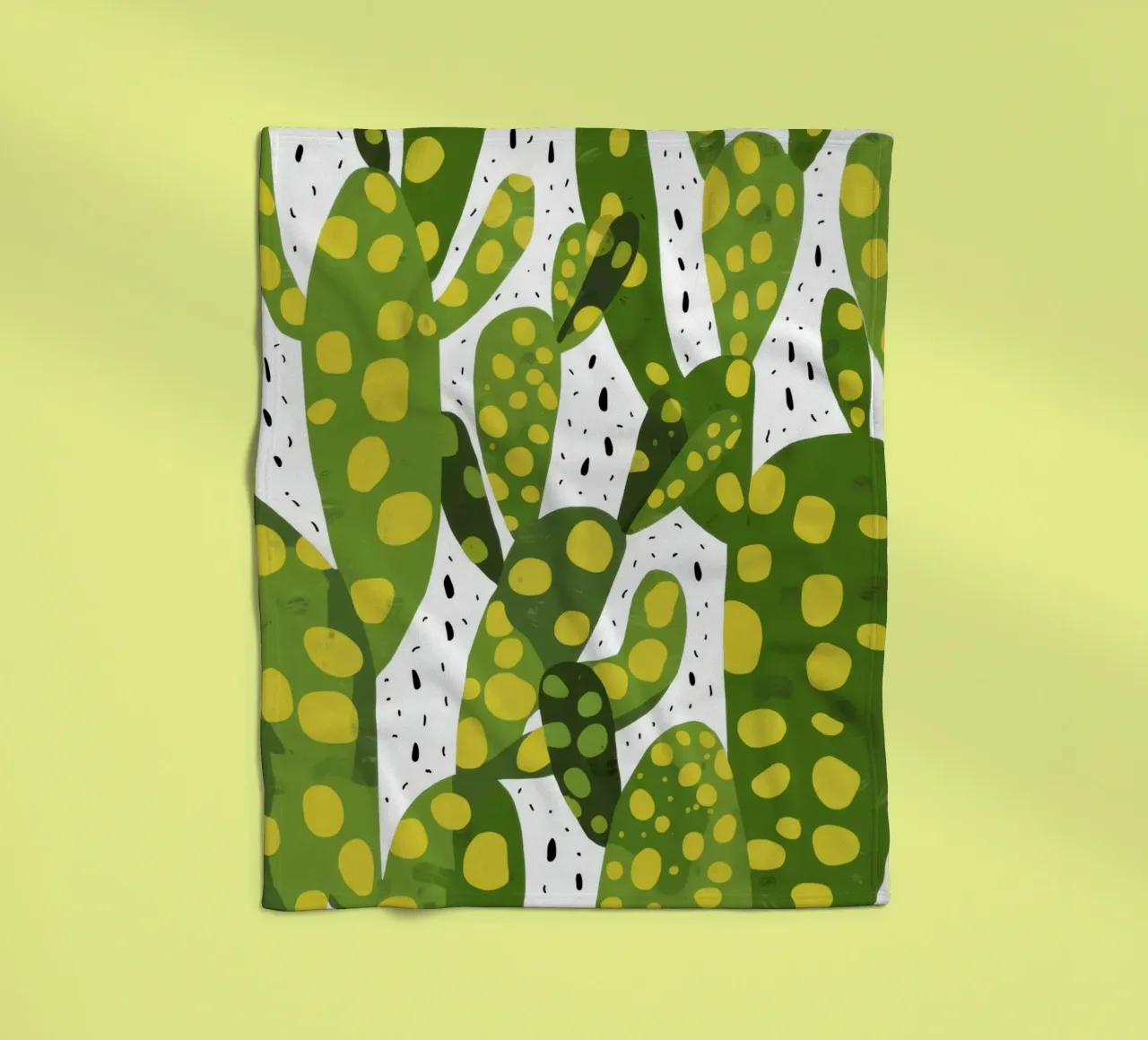 Levendig cactuspatroon fleecedeken van Bring Haven