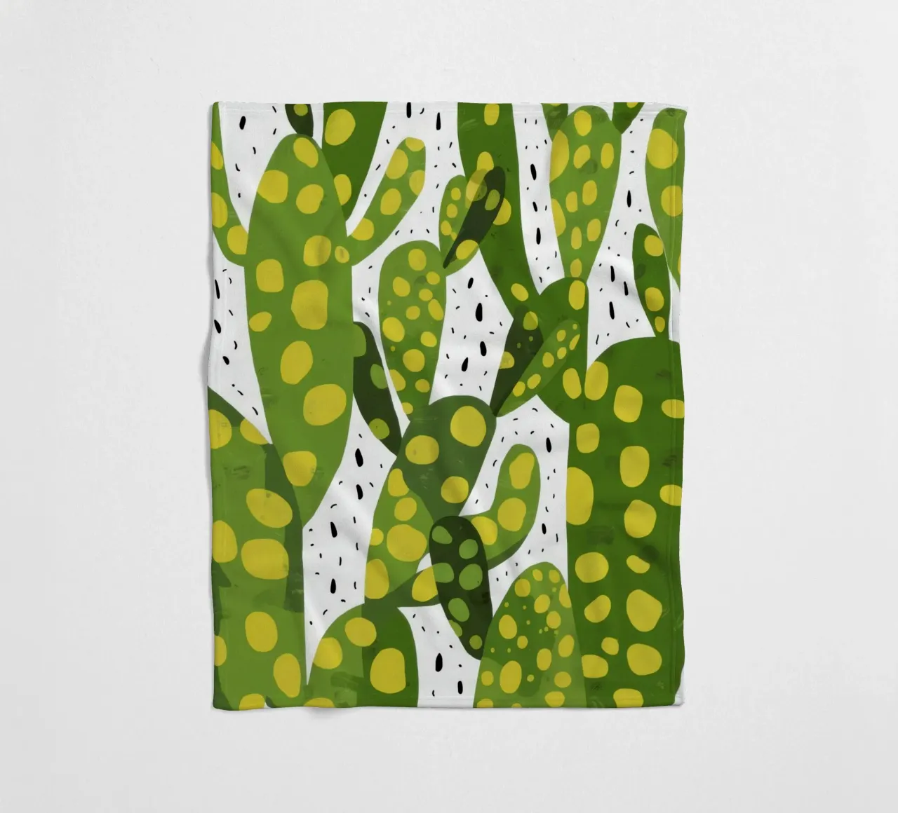 Levendig cactuspatroon fleecedeken van Bring Haven