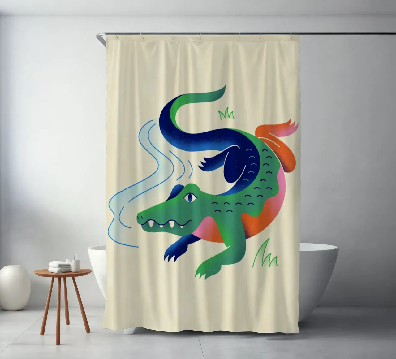 Crocodile tenda da doccia da callum shop