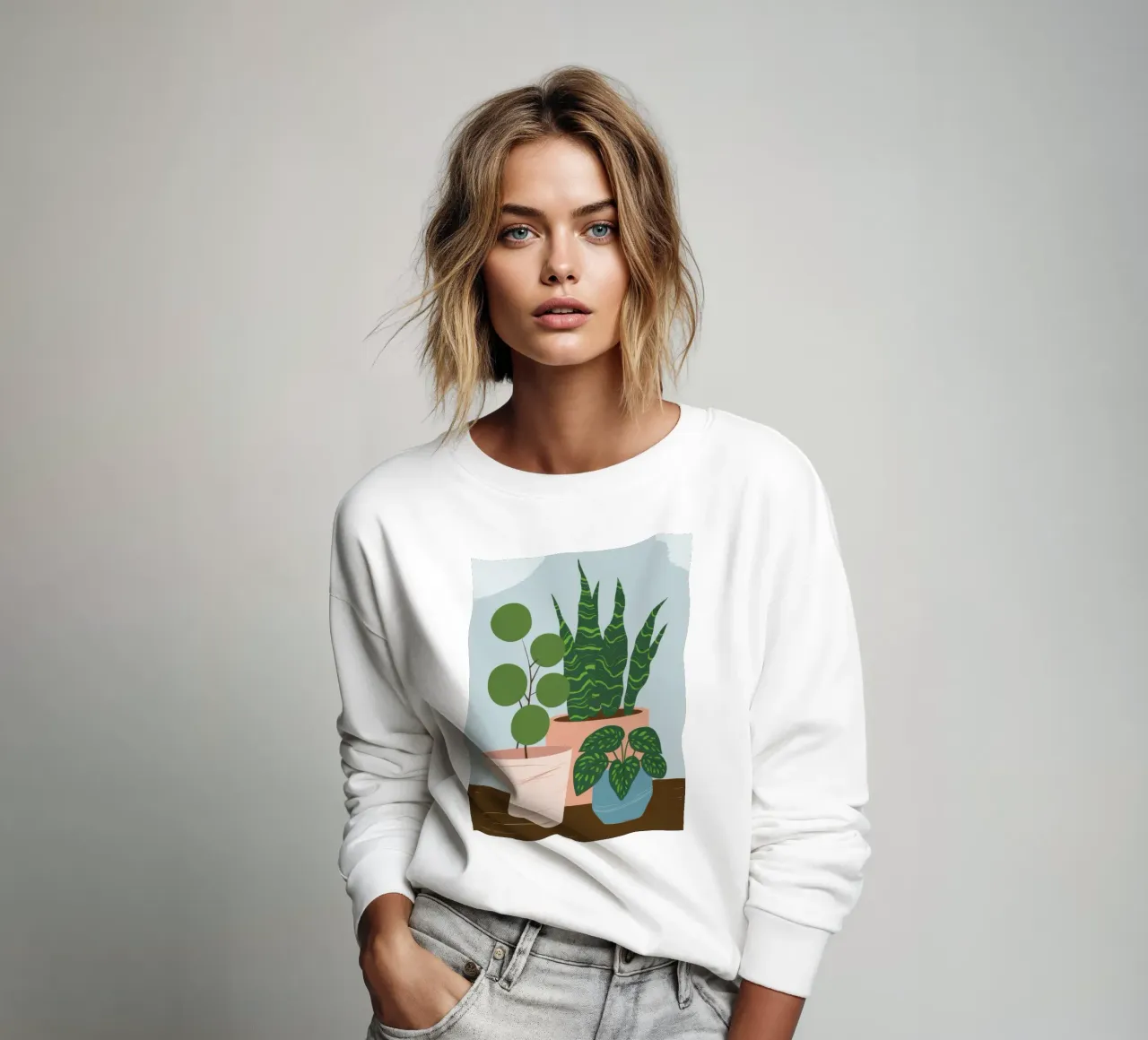 Planta en maceta Quietud sudadera de Line Fable