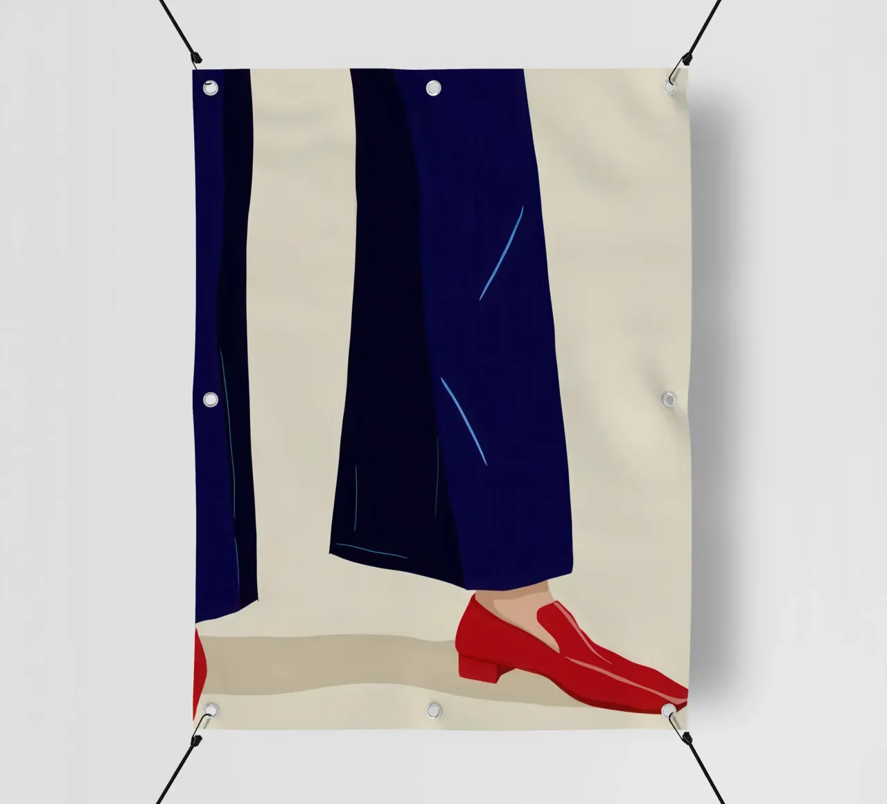 Scarpa rossa chic telo in pvc da Bring Haven