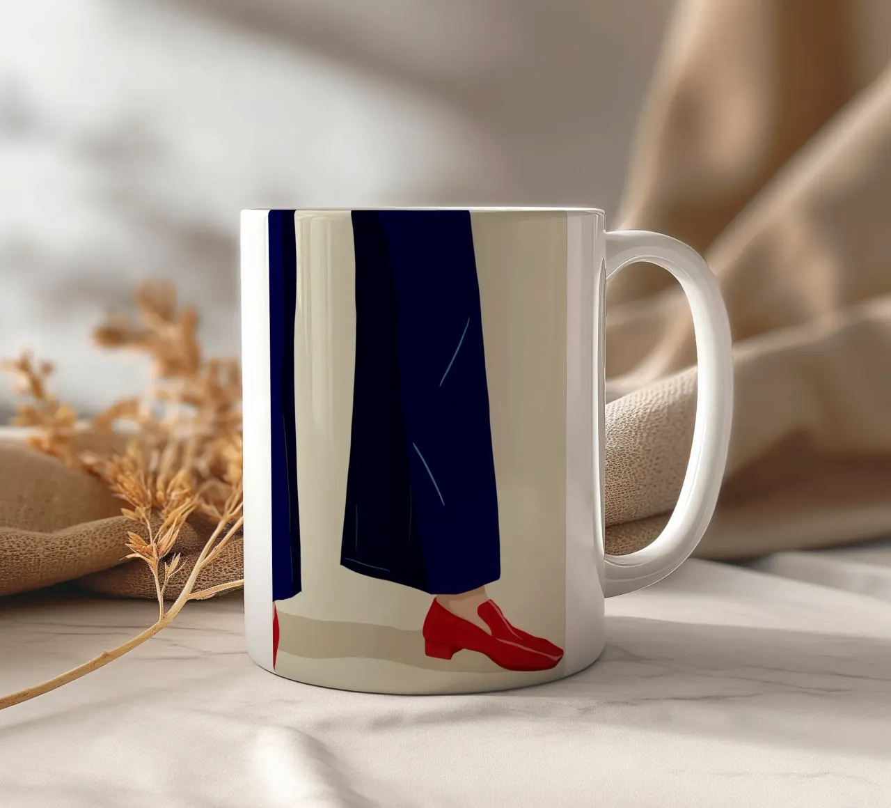 Scarpa rossa chic tazza in ceramica da Bring Haven
